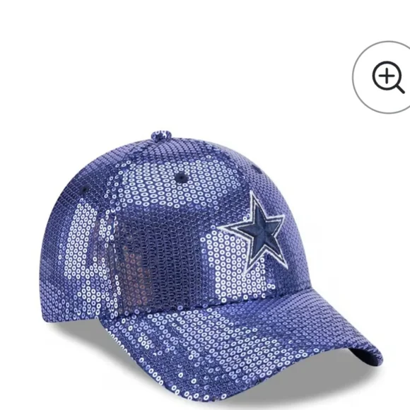 NFL Blue Sequin Dallas Cowboys  Hat. Like New Only Used Once. - Picture 3 of 5